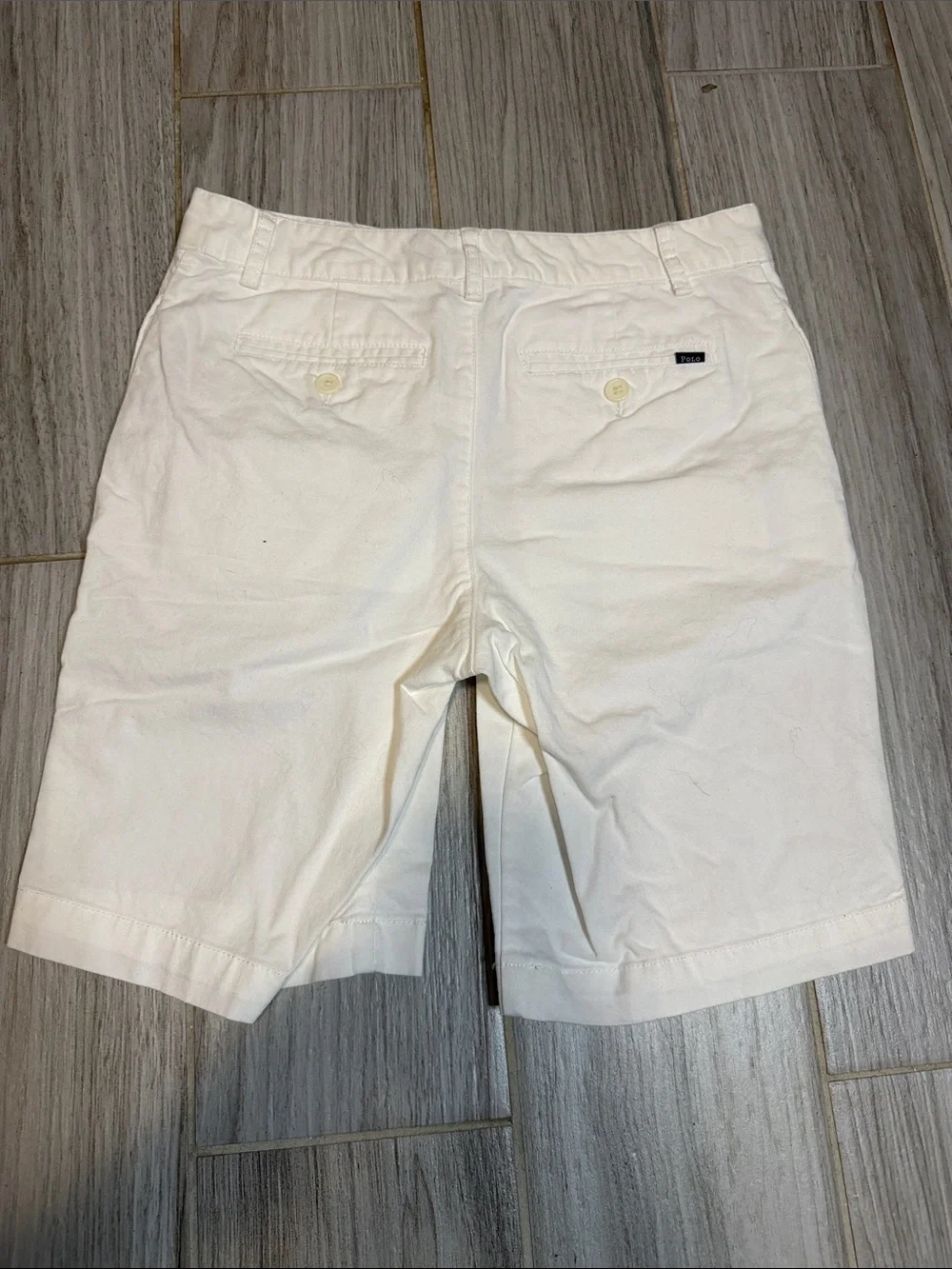 Polo by Ralph Lauren Cream-White Kids Cotton Shorts